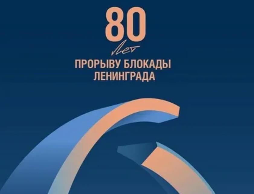 Открытки с 80 летием прорыва блокады Ленинграда.