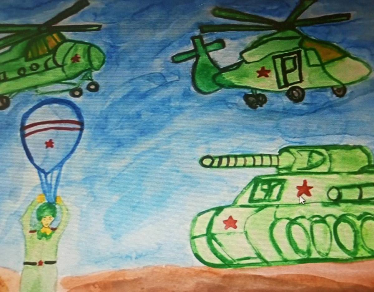 Рисунки для мобилизованных от детей