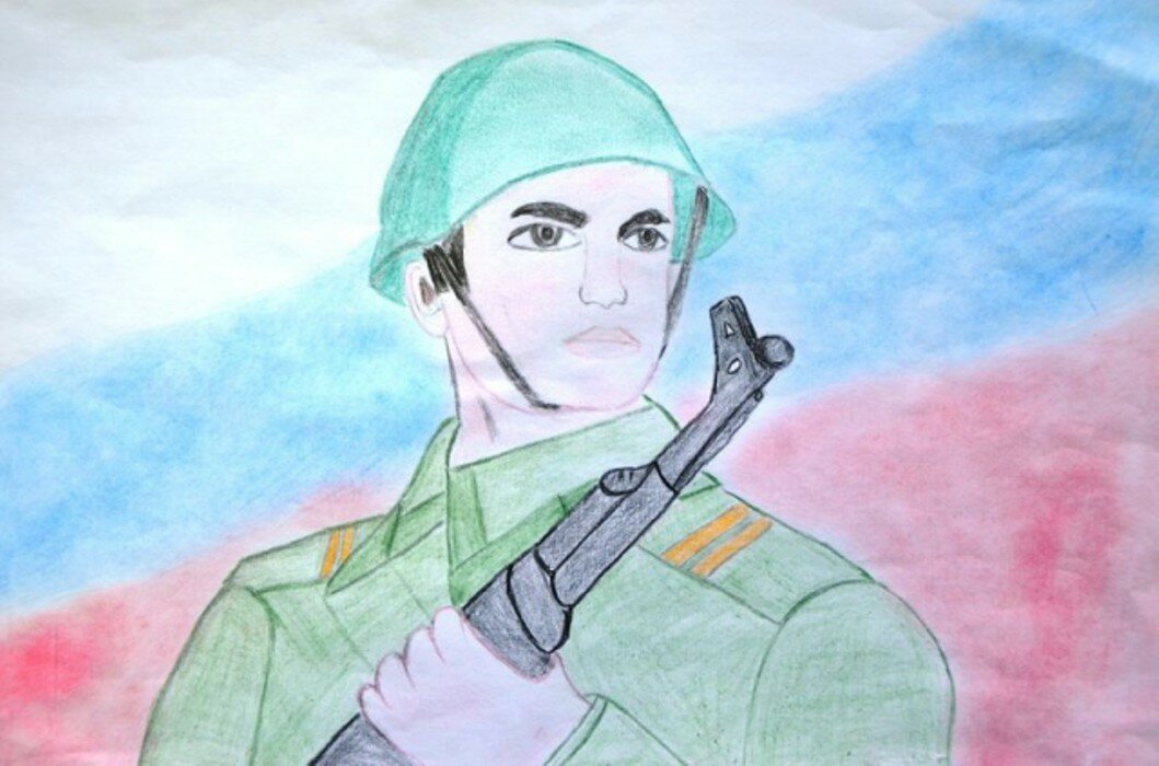 Детские рисунки герои россии