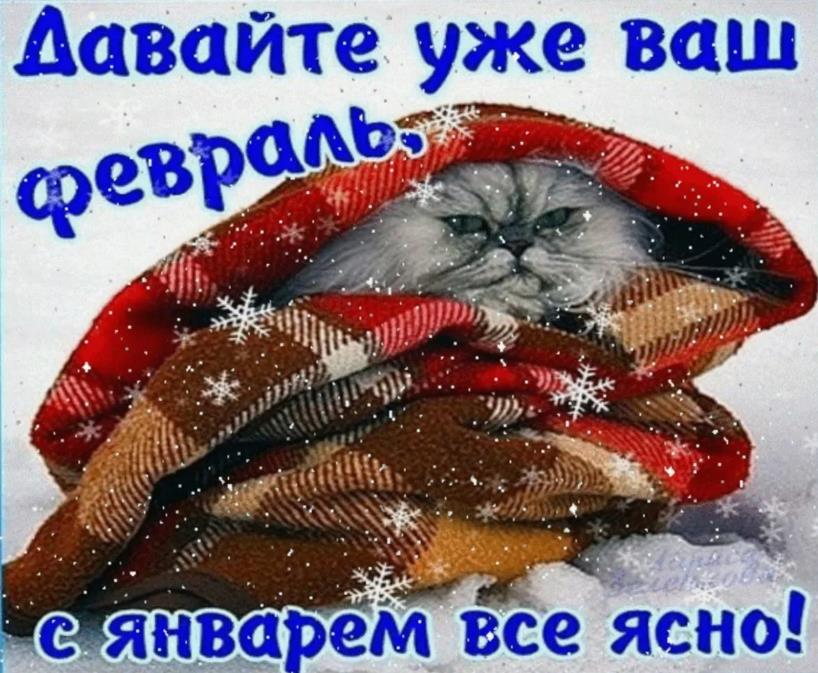 Смешная картинка давайте уже ваш февраль, с январём всё ясно.