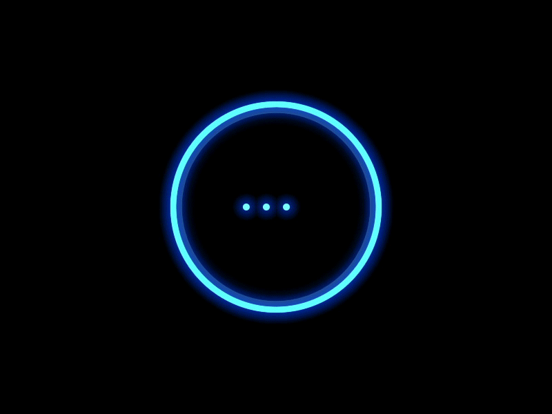 Красивая gif  loading на черном фоне/