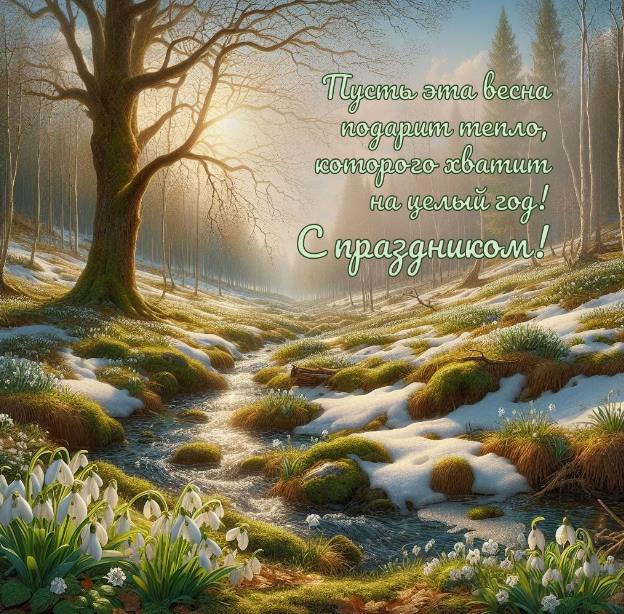 Пусть эта весна подарит тепло, которого хватит на весь год.