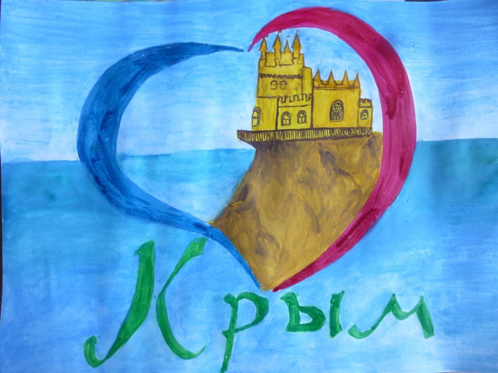 Рисунки детей на тему Крым
