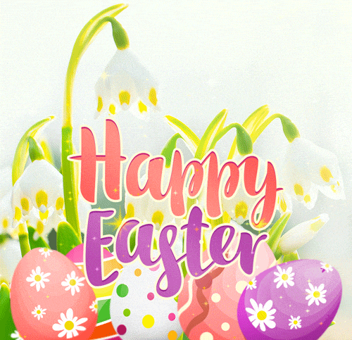 Гифка Happy Easter (Счастливой Пасхи) всем!