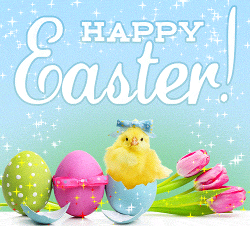 Волшебная анимация Happy Easter.
