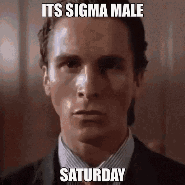 Гиф Sigma Патрик Бейтман.