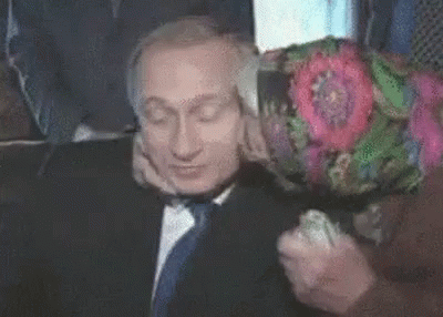 Gif картинка бабушка целует Владимира Владимировича. Gif картинка бабушка целует Владимира Владимировича.