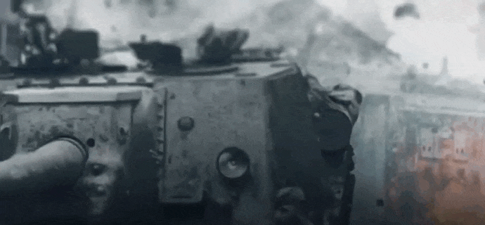 Красивая gif картинка с флагом СССР - 2 Мая 1945 года, Взят Берлин.