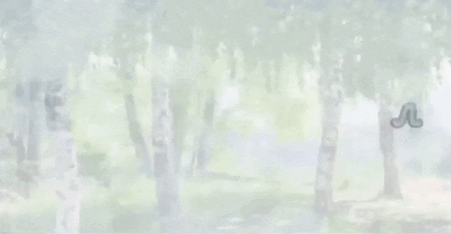 Весенняя gif картинка с текстом "В земле славянской пробудило, Пролетье радость и тепло!".