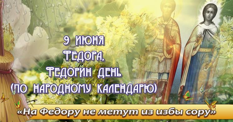 Самые новые и красивые картинки на Федорин день 9 Июня.