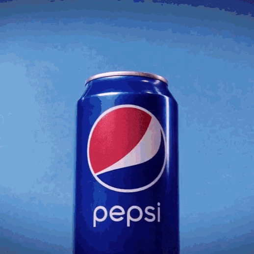 Красивая гифка с вращающейся банкой Pepsi.
