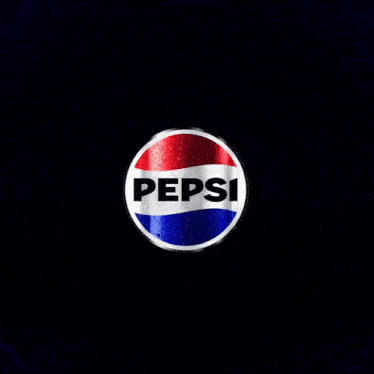 Праздничная анимация с эмблемой Pepsi и фейерверком.