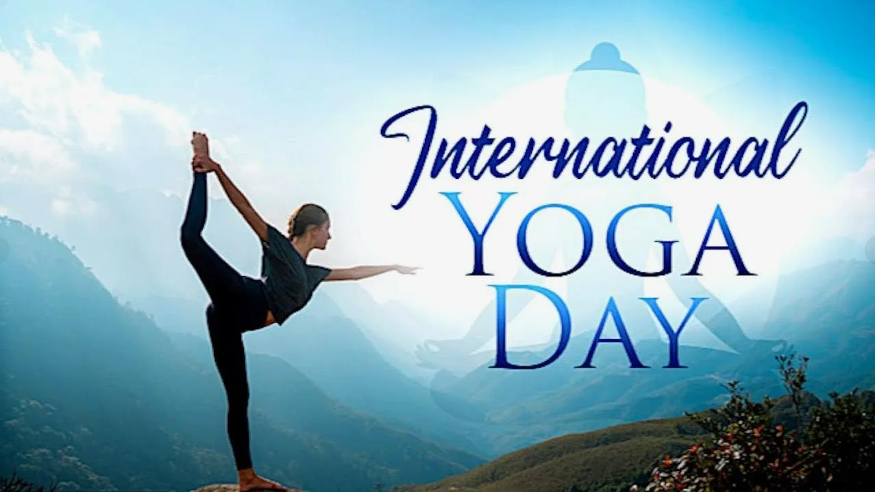 Вдохновляющие открытки на английском языке ко дню Йоги "International Yoga Day".