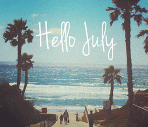 Мигающие gif фотографии "Hello July". Мигающие gif фотографии "Hello July".