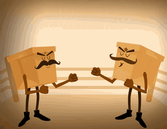 Креативная gif картинка happy boxing day.