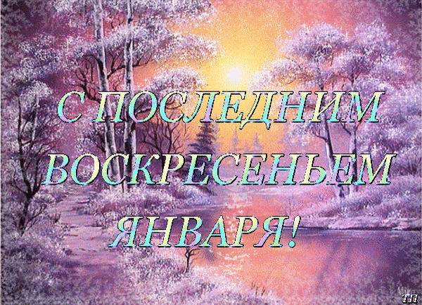 Анимация с природой в последнее воскресенье Января.