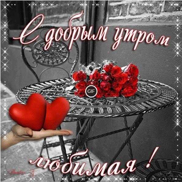 Гифки с добрым утром любимая ( 50 gif картинок)