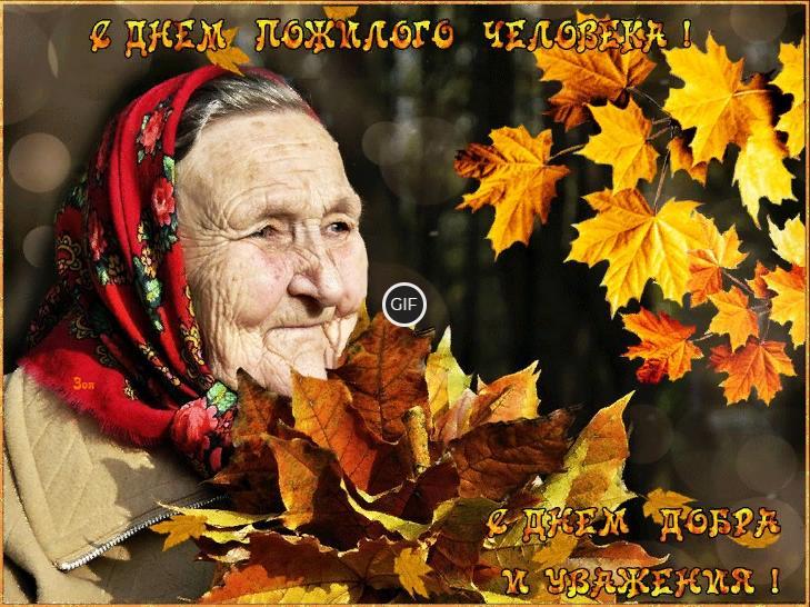 Гифки с днём пожилого человека