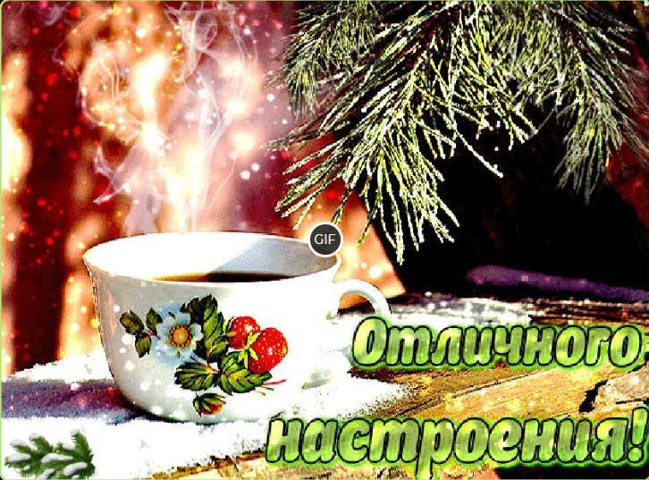 Доброго зимнего дня и хорошего настроения гифки