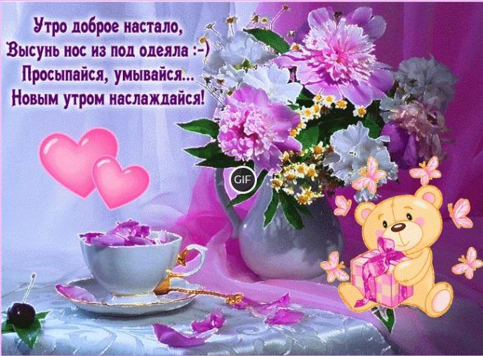 Гифки с добрым утром и хорошим днем