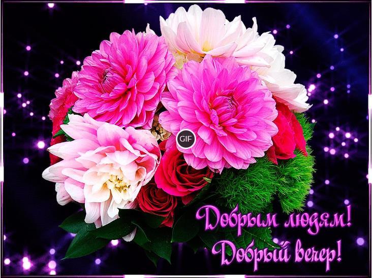 Открытки добрый вечер красивые