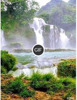 Красивая gif картинка водопада