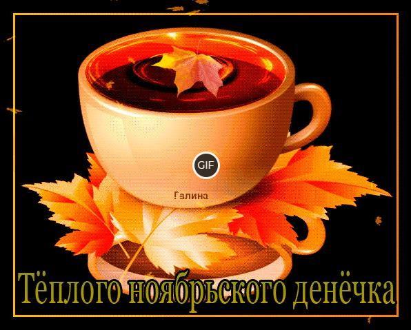 Анимированные картинки доброго Ноябрьского дня