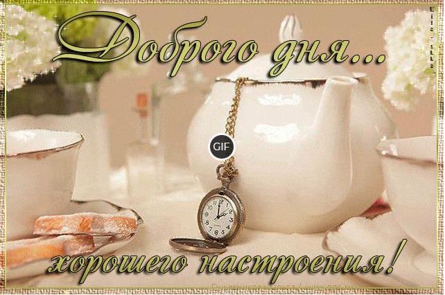 Гиф доброго дня и хорошего настроения