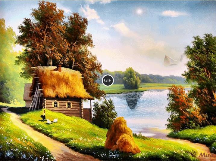 Гифки летняя природа