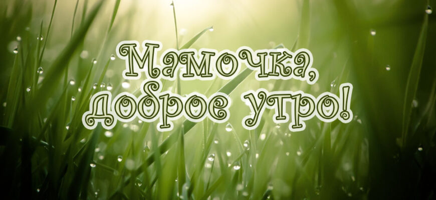 Гифки с добрым утром Мама