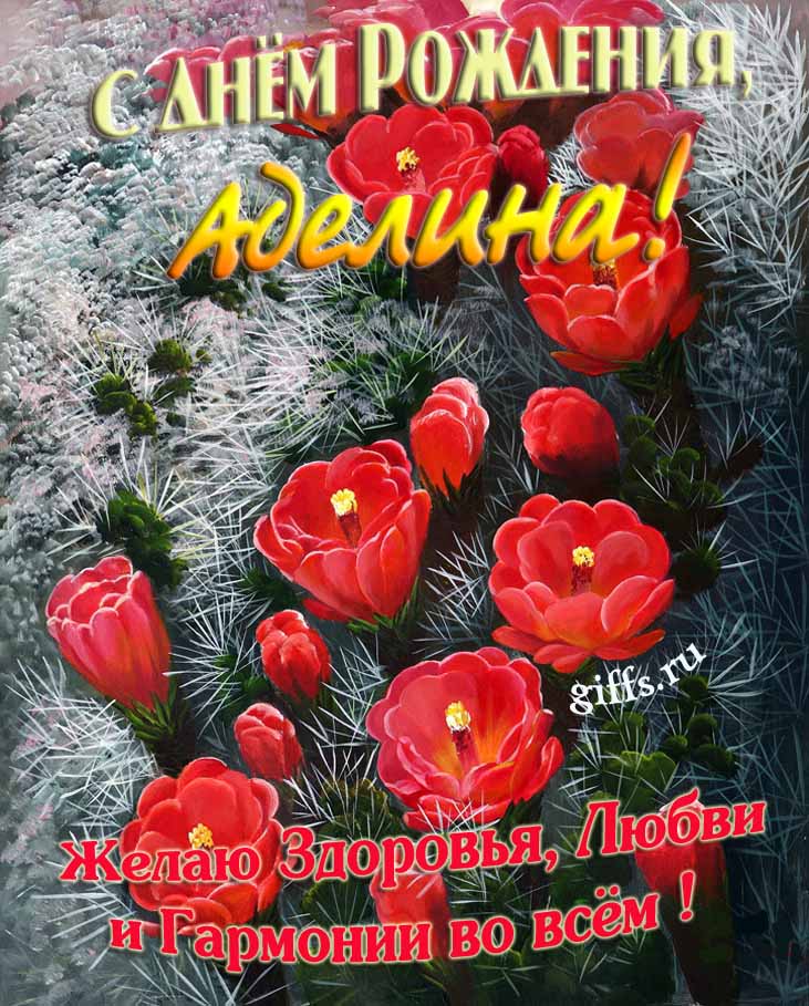 Шикарные открытки с днём Рождения, Аделина! С пожеланием здоровья, любви и гармонии во всём! Шикарные открытки с днём Рождения, Аделина! С пожеланием здоровья, любви и гармонии во всём!